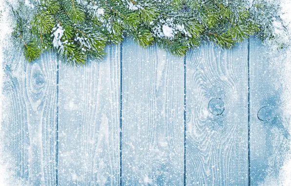 Winter, snow, snowflakes, tree, New Year, Christmas, Christmas, winter