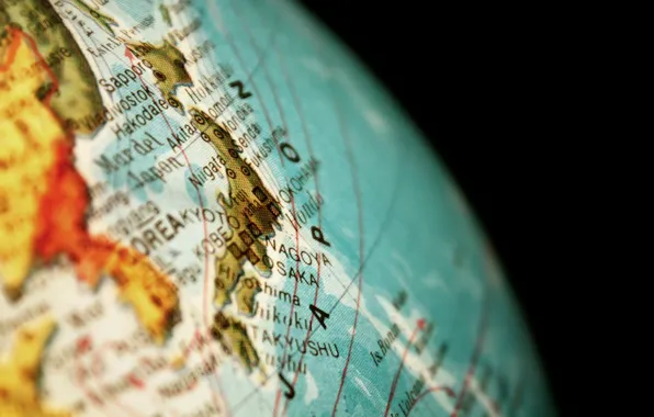 Picture macro, background, globe