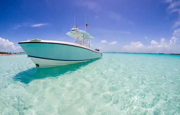 Picture water, the ocean, yacht, boat, resort, clean