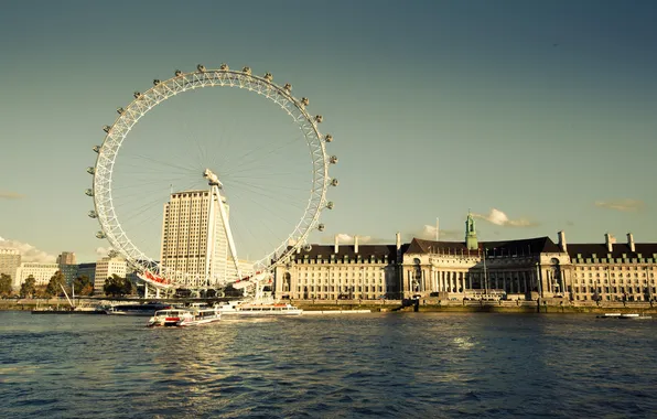 England, London, london, london eye, england, River Thames