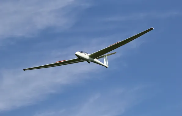 Picture sky, blue, airplane, pilot, glider, training, gliding, sailplane