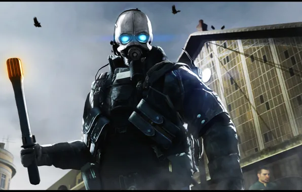 Picture Half-Life 2, Valve, Alliance, pearls, Civil Protection, respirator, City 17, Combine guard