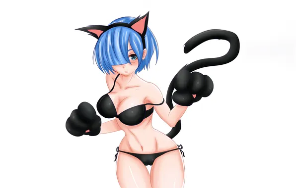 Girl, sexy, lingerie, bra, cleavage, panties, long hair, boobs