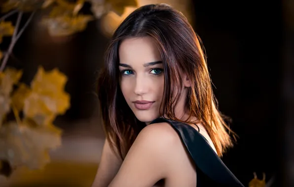 Portrait, makeup, sponge, Sara