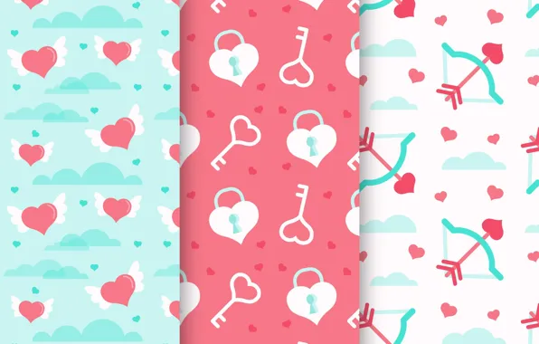 Background, Love, texture, hearts, pattern, Heart