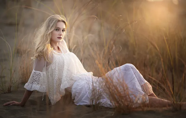 Girl, nature, Vicky