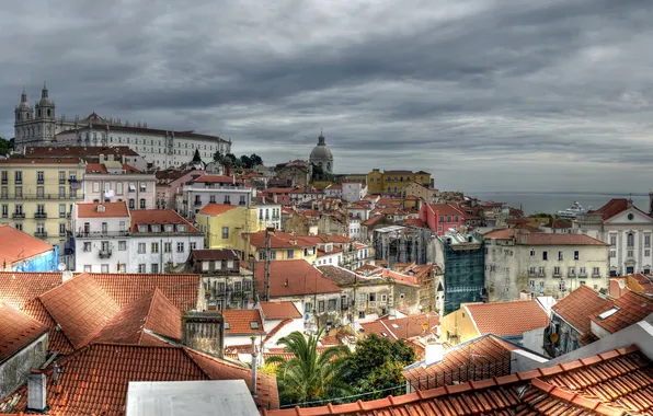 The city, photo, home, Portugal, Lisbon