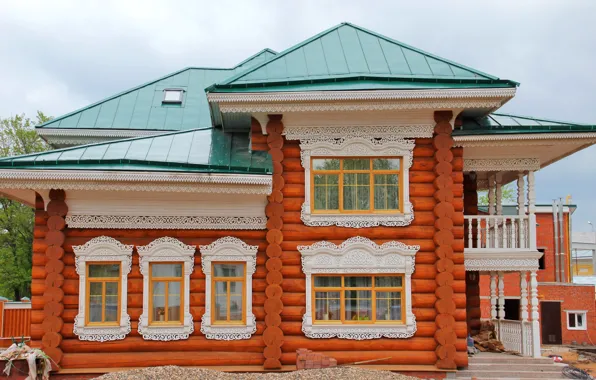 Picture design, house, Russia, Vologda
