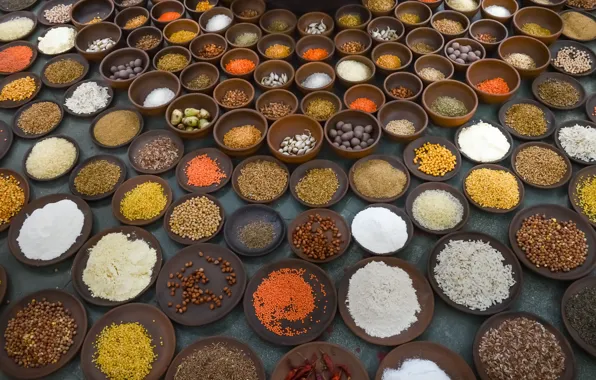Picture food, textures, spices