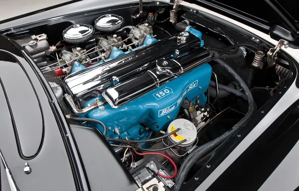 Corvette, Chevrolet, 1954, Black, retro cars, Chevrolet Corvette Black