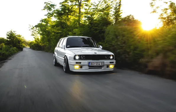 Bmw, white, e30, 325