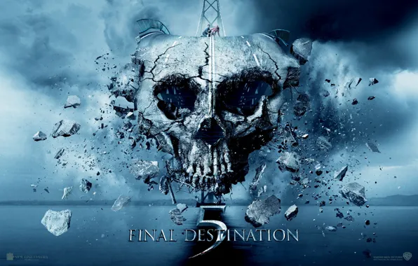 Picture road, people, skull, Final destination 5