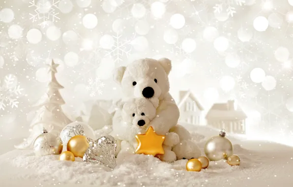 Winter, snow, toys, New Year, Christmas, Christmas, winter, snow