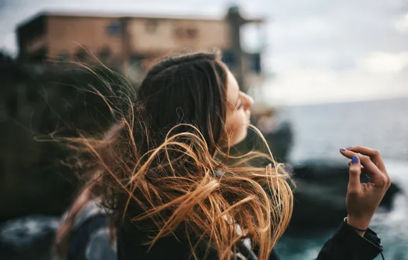 Girl, hair, manicure