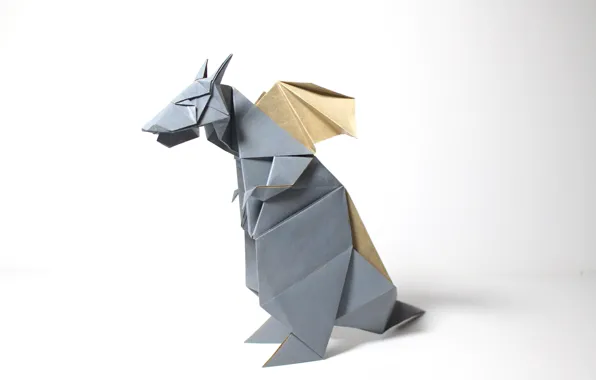 Paper, dragon, origami