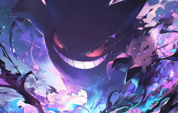 Eyes, look, spirit, anime, claws, pokemon, pokemon, Ghost