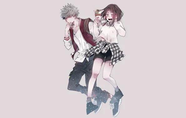 My hero Academy, My Hero Academia, Boku No Hero Academy, Bakuga Katsuki, Uraraka, Ochako