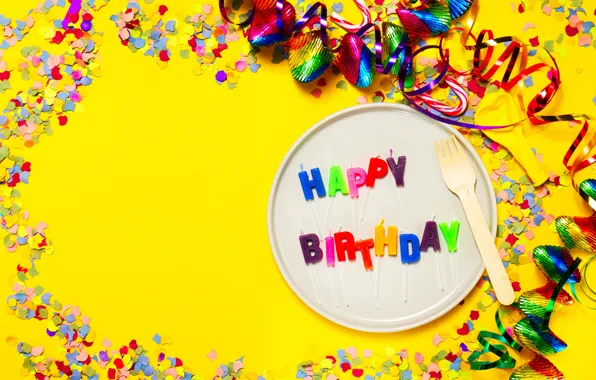 Picture birthday, holiday, the inscription