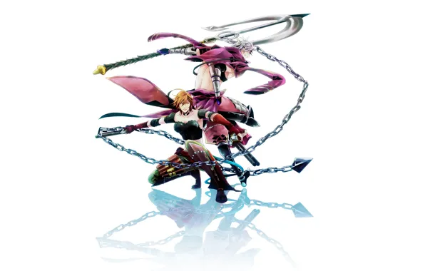 Girl, weapons, chain, guy, Sengoku Basara, The Era Of Unrest