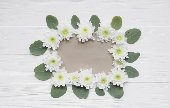 Flowers, Paper, Leaves, Chrysanthemum