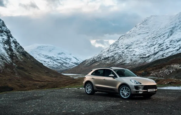 Picture road, hills, Porsche, crossover, Diesel, Macan S