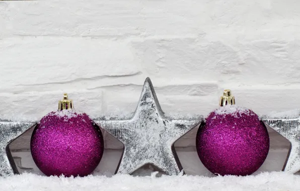 Snow, balls, New Year, Christmas, merry christmas, decoration, xmas, holiday celebration