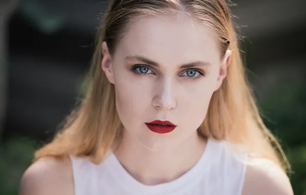 Picture eyes, look, face, model, lipstick, lips, cutie, Valeria