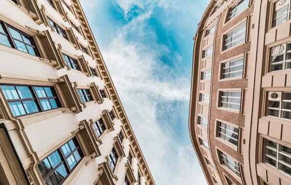 Picture the sky, view, Windows, building