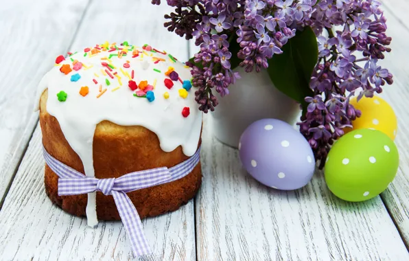 Picture flowers, Easter, cake, cake, flowers, cakes, lilac, glaze