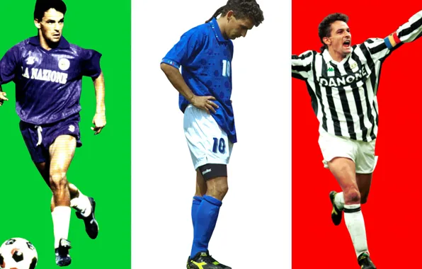 Italy, Juventus, Fiorentina, baggio, popaganda