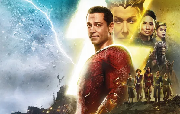 Fiction, poster, characters, comic, costumes, Lucy Liu, DC comics, Djimon Hounsou