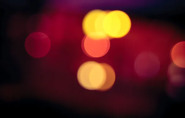 Picture photo, bokeh, Red Light Blur