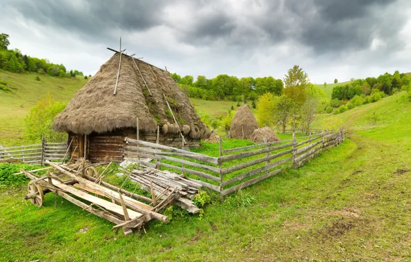 Picture the fence, home, Romania, farm