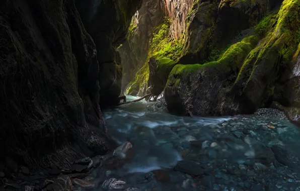 River, stones, rocks, gorge, pond