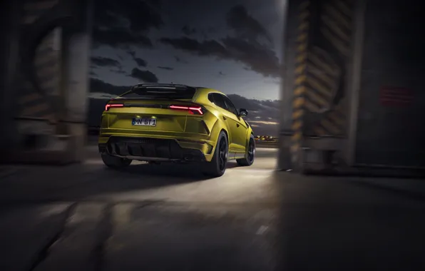 Lights, Lamborghini, rear view, crossover, Urus, Novitec, 2019