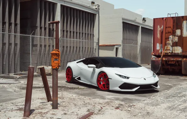 Lamborghini, Front, White, Supercar, Huracan, LP610-4, Vellano MC