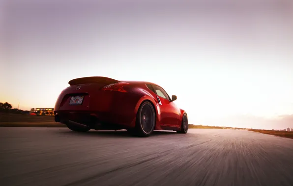 Picture road, auto, speed, Nissan, 370Z