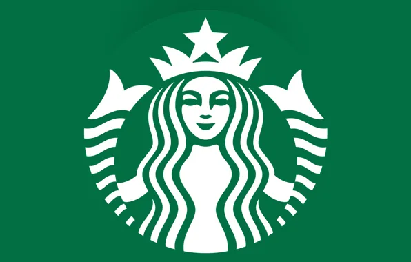 Green, coffee, emblem, logo, coffee, Starbucks