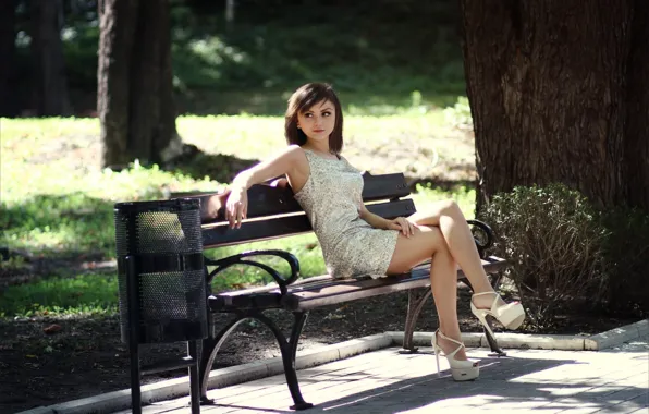 Girl, dress, legs, model