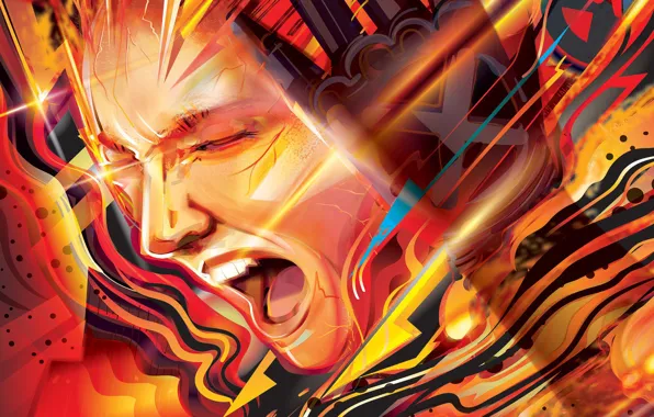Girl, abstraction, fiction, art, poster, Creek, comic, Dark Phoenix