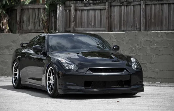 Picture wall, black, Nissan GTR