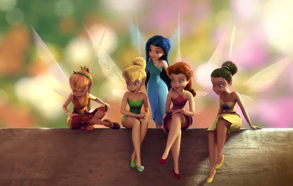Picture color, cartoon, wings, elves, brightness, outfits, cartoons, dresses