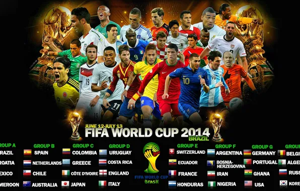Football, fifa world cup, group, brazil, world Cup, 2014