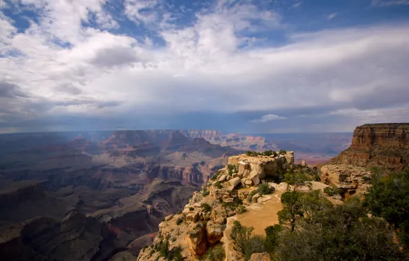 Picture the sky, clouds, rocks, Mountains