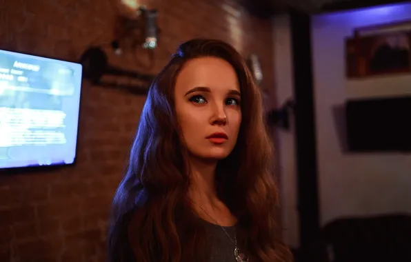 Model, portrait, makeup, hairstyle, brown hair, beauty, Ksana Stankevich