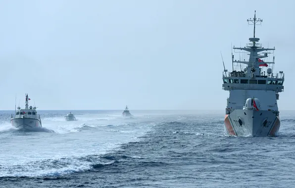 Boats, exercises, patrol ship, The Coast Guard, SG-702, TCSG Trust