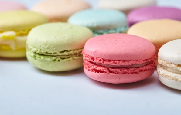 Colorful, dessert, sweet, sweet, dessert, cookies, macaron, almond