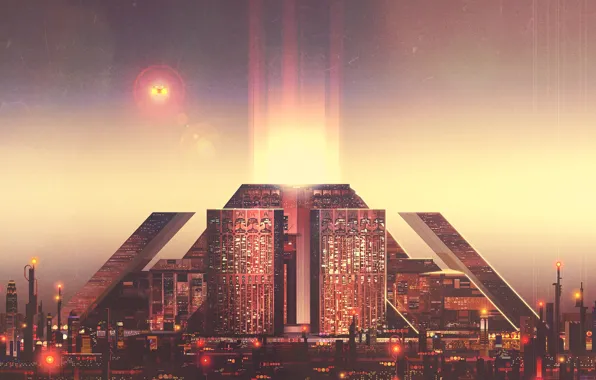 The city, Style, The building, City, Fantasy, Architecture, Art, Art