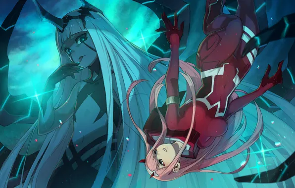 Girls, anime, Darling In The Frankxx, Cute in France