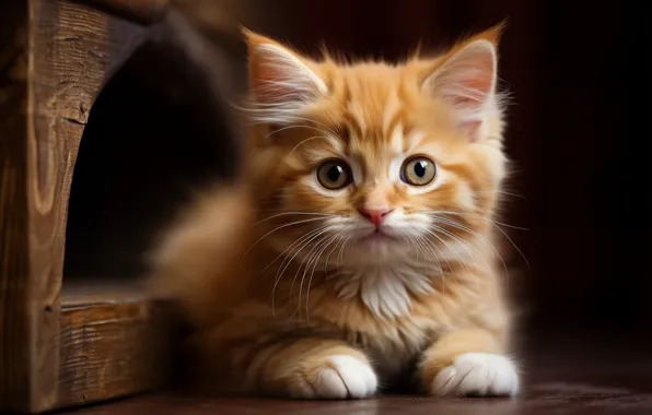 Cat, look, pose, kitty, red, house, face, St.